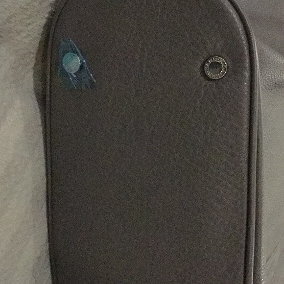 NWT Danier quality durable pebble leather grey tote work college travel bag - Picture 7 of 16